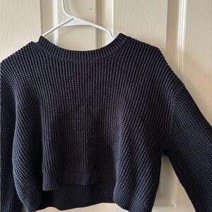 Women's Navy Knit Sweater